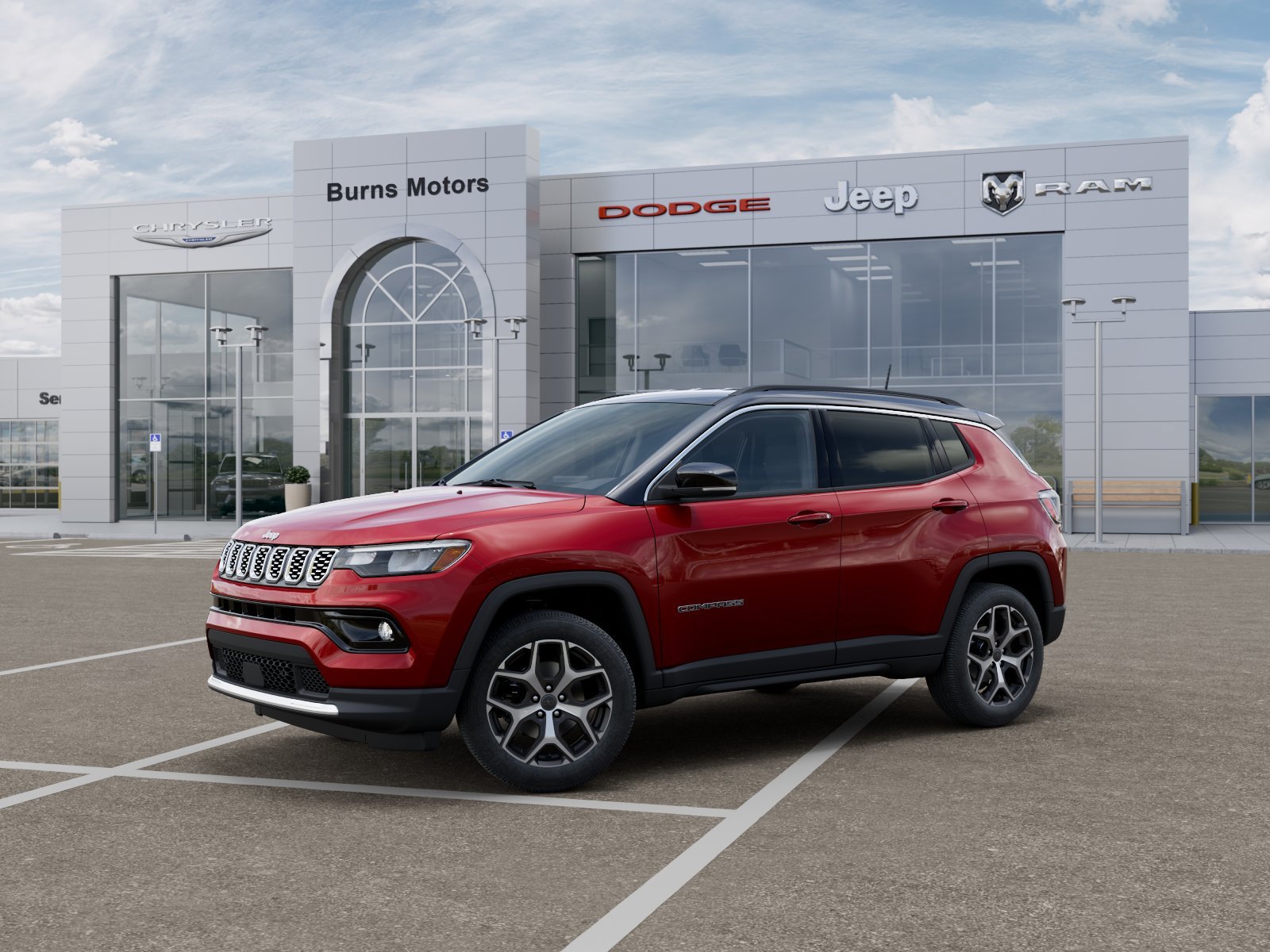 New 2026 Red Hot Pearl-Coat Exterior Paint Jeep Limited image 2
