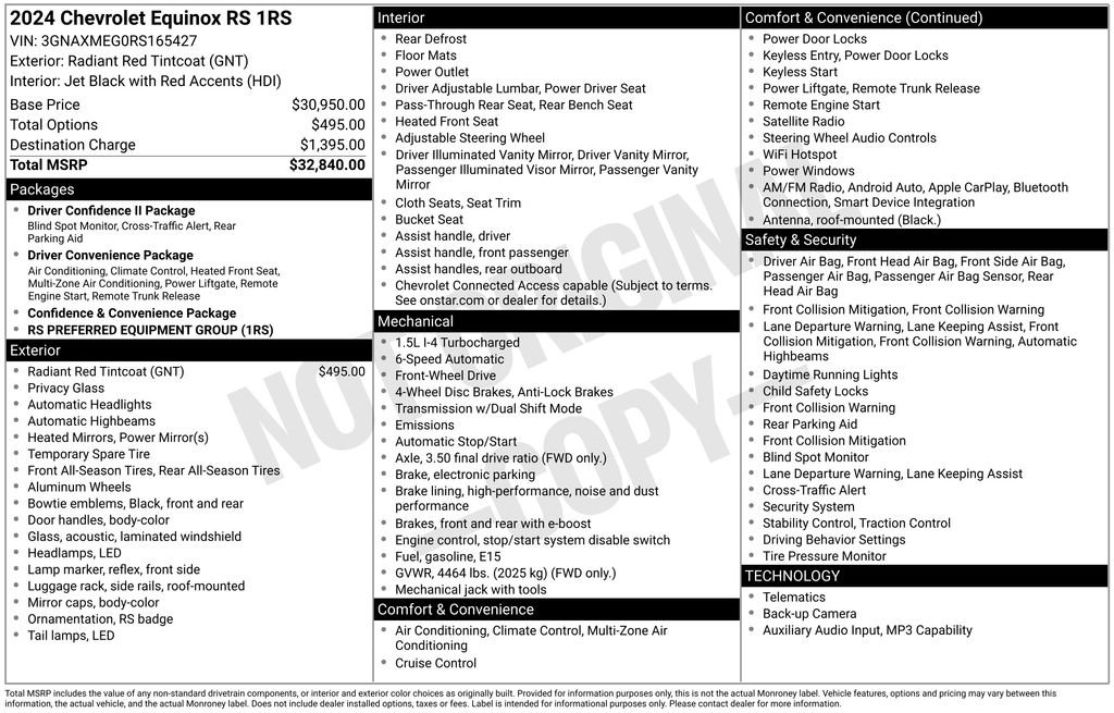 Used 2024 Red Chevrolet RS image 23