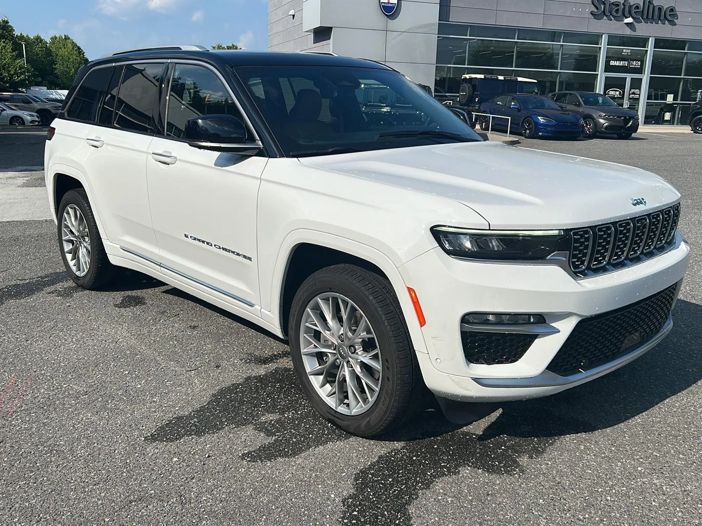 Used 2023 Bright White Clearcoat Jeep Summit image 8