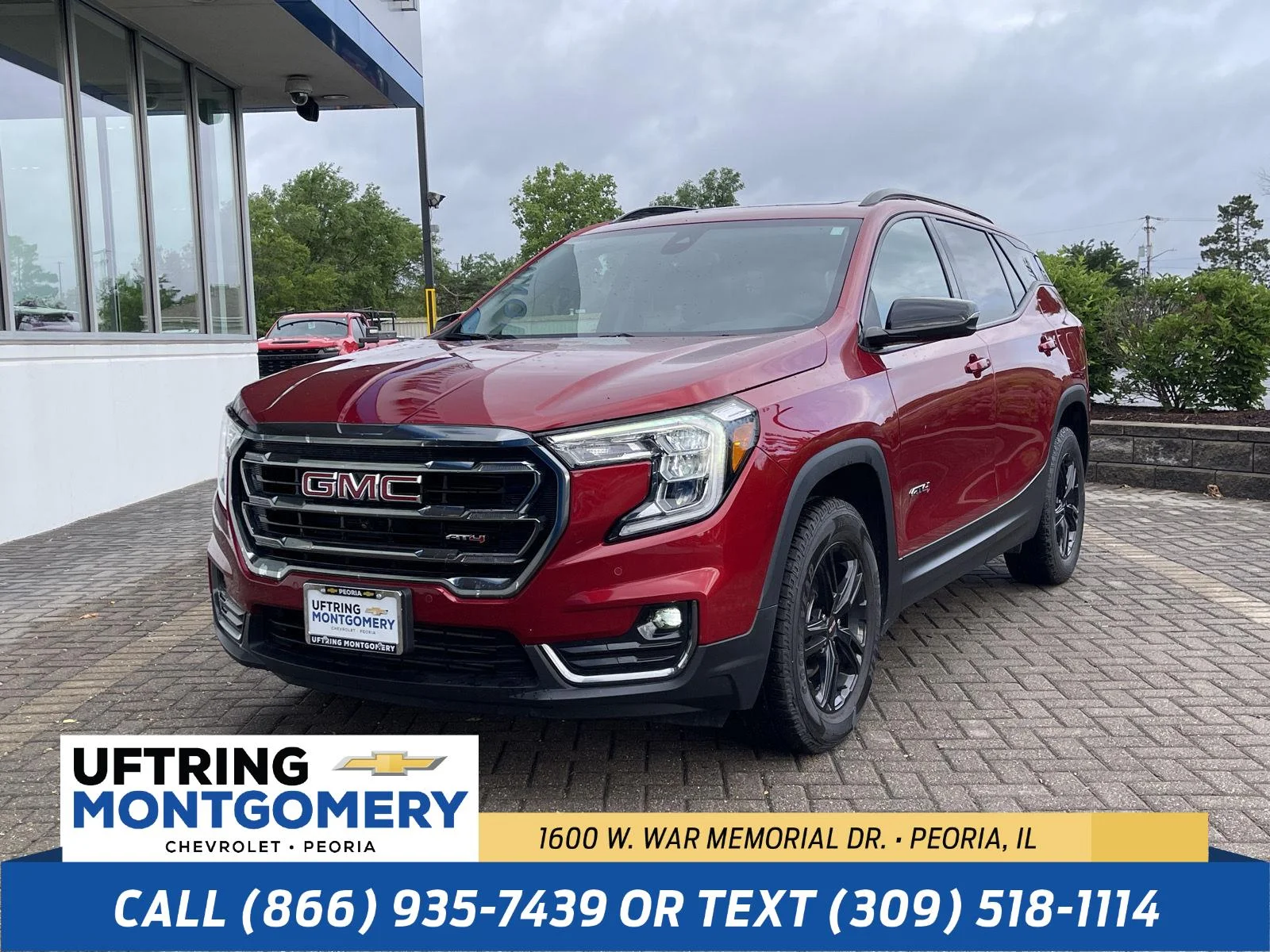 Used 2024 Volcanic Red Tintcoat GMC AT4 image 1
