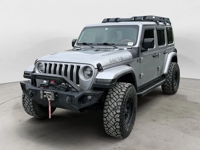 Used 2020 Billet Silver Metallic Clearcoat Jeep Unlimited Sahara image 1