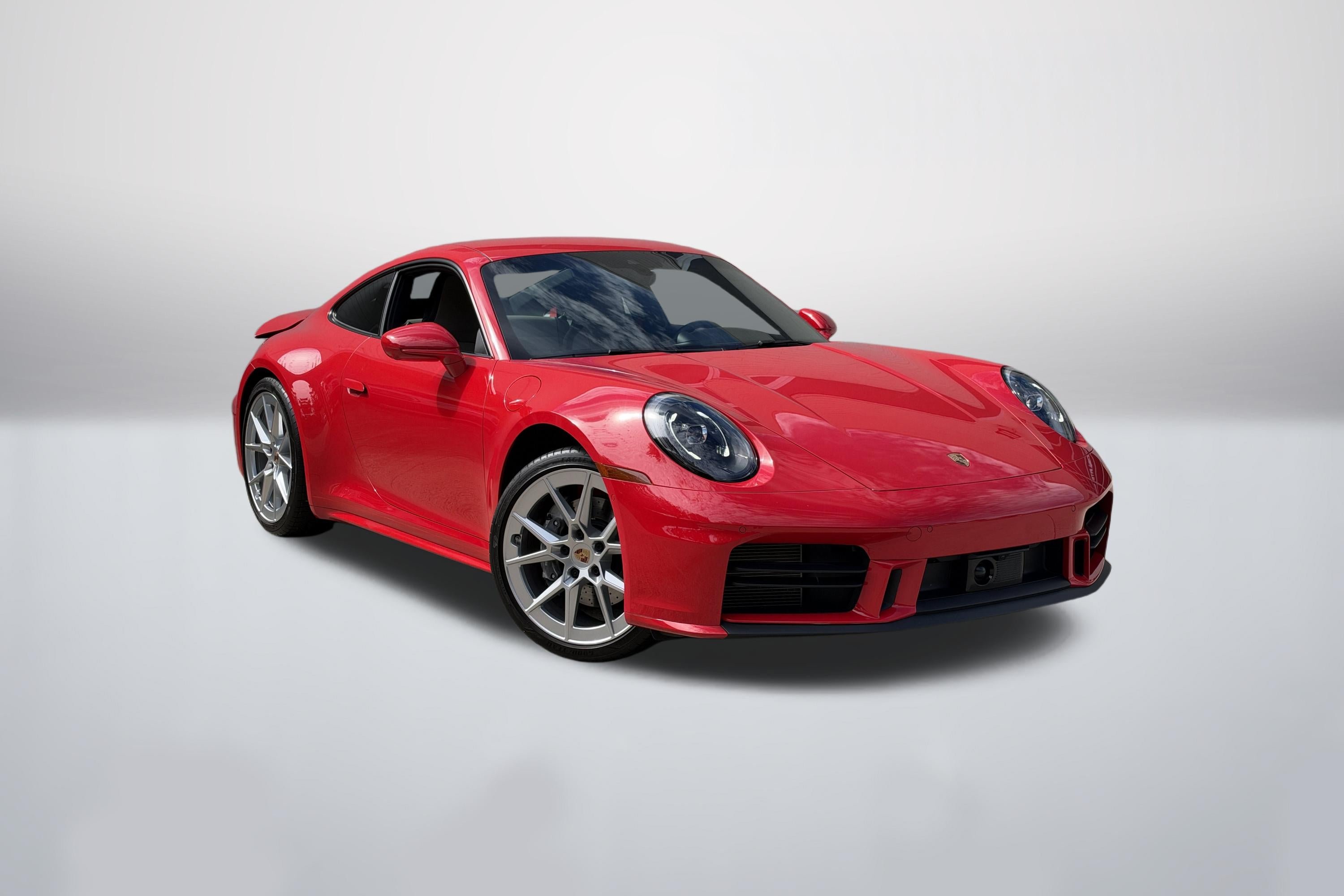 Used 2025 Guards Red Porsche Carrera image 1