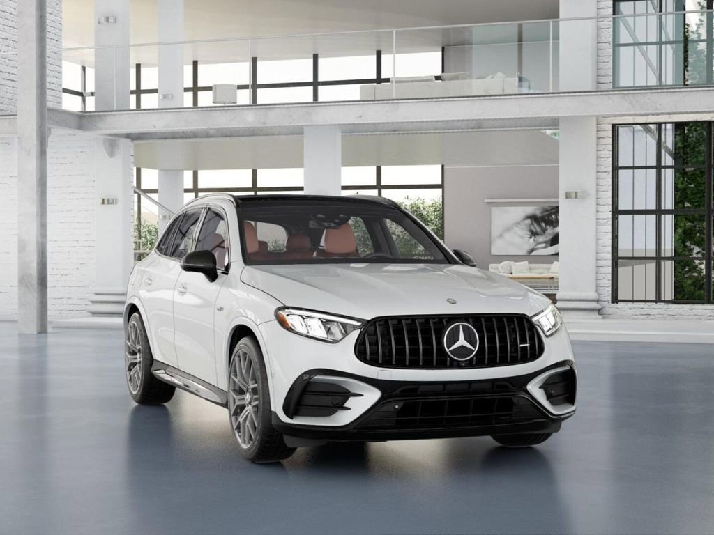 New 2025 MANUFAKTUR Moonlight White Metallic Mercedes-AMG AMG® GLC 63 S E Performance 4MATIC SUV image 51