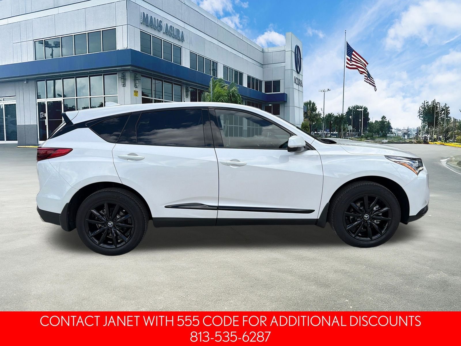Certified Used 2025 Platinum White Acura Base image 3