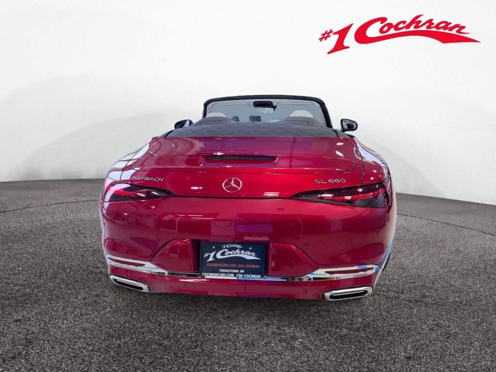 New 2026 MANUFAKTUR Garnet Red Metallic (Red Ambiance) Mercedes-Benz Maybach SL 680 Monogram Series image 8