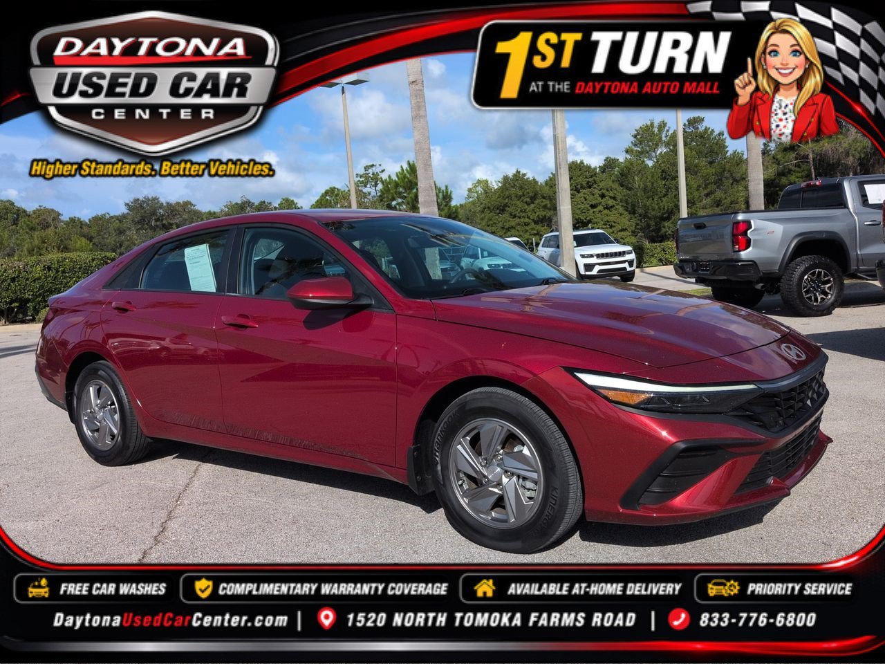 Used 2025 Red Hyundai SE image 1