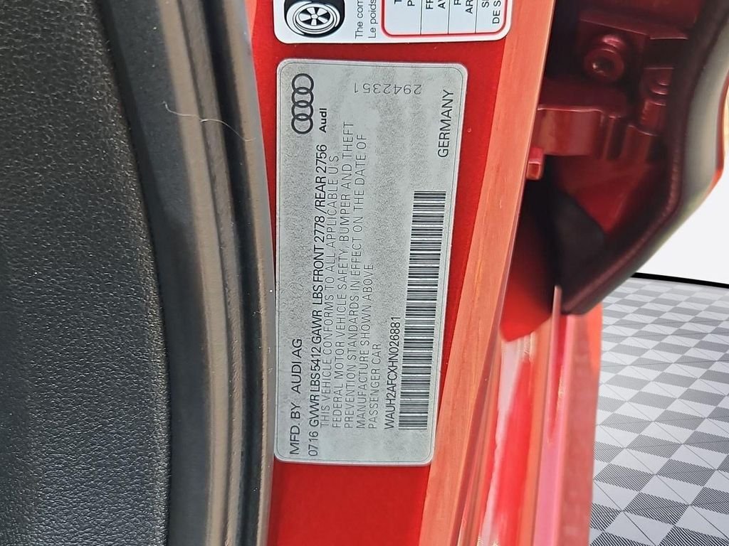 Used 2017 Matador Red Metallic Audi 3.0T Prestige image 37