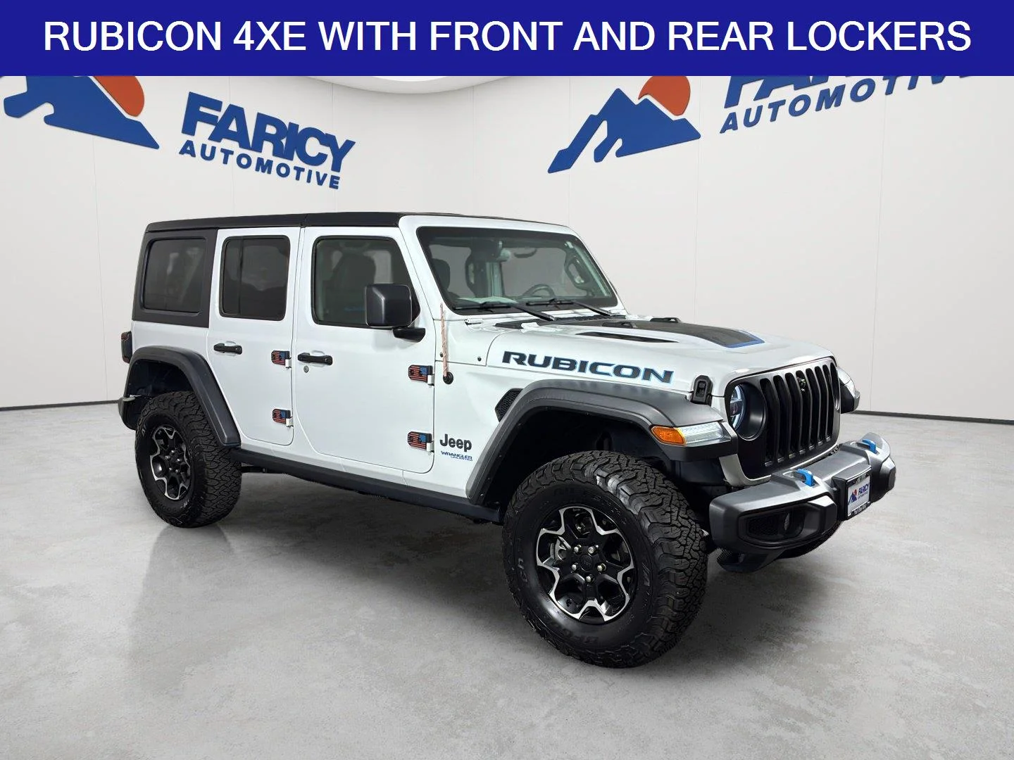 Used 2021 Bright White Clearcoat Jeep Unlimited Rubicon image 2