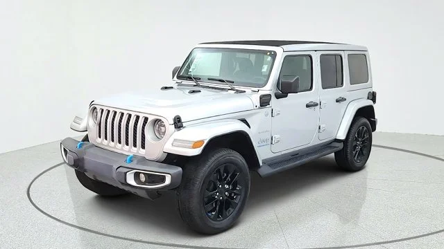 Used 2023 Silver Jeep Sahara 4xe image 4