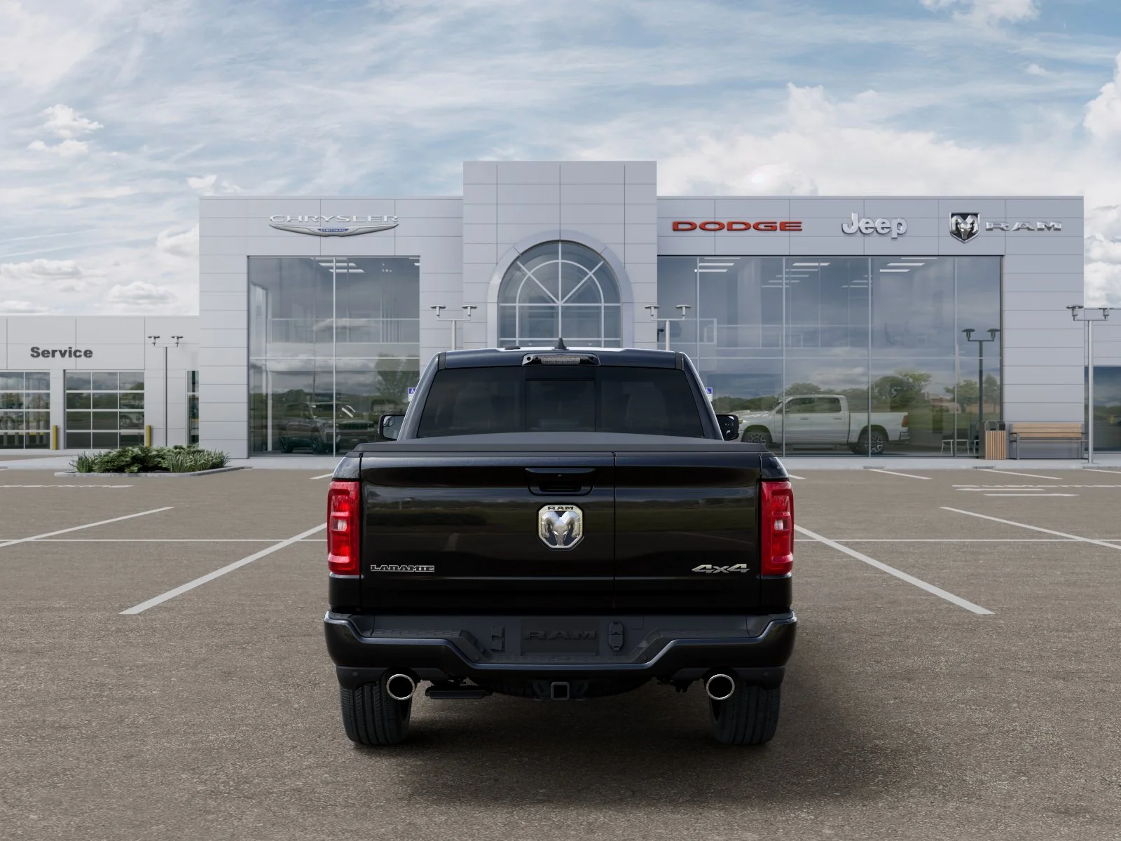 New 2026 Diamond Black Crystal Pearl-Coat Exterior Paint RAM Laramie image 34