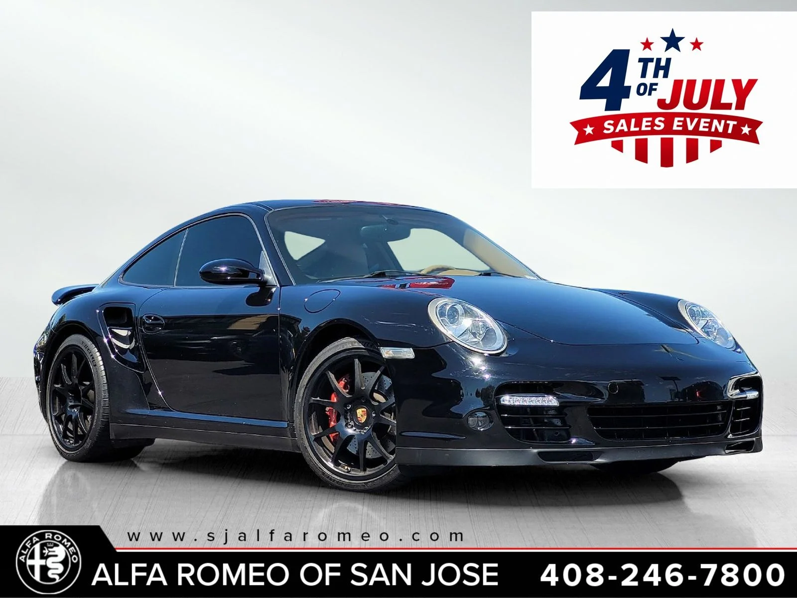 Used 2008 Black Porsche Turbo image 1