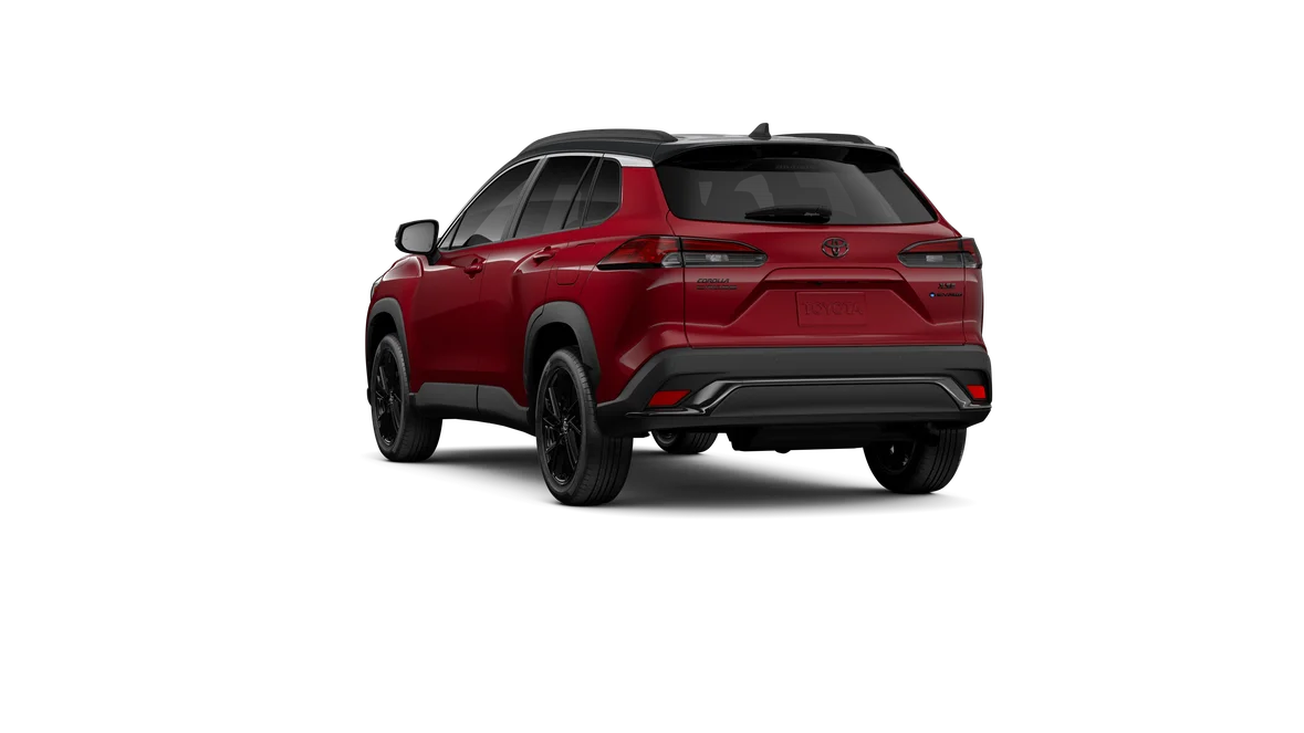 New 2026 Soul Red Crystal  with Jet Black roof Toyota Hybrid XSE image 4