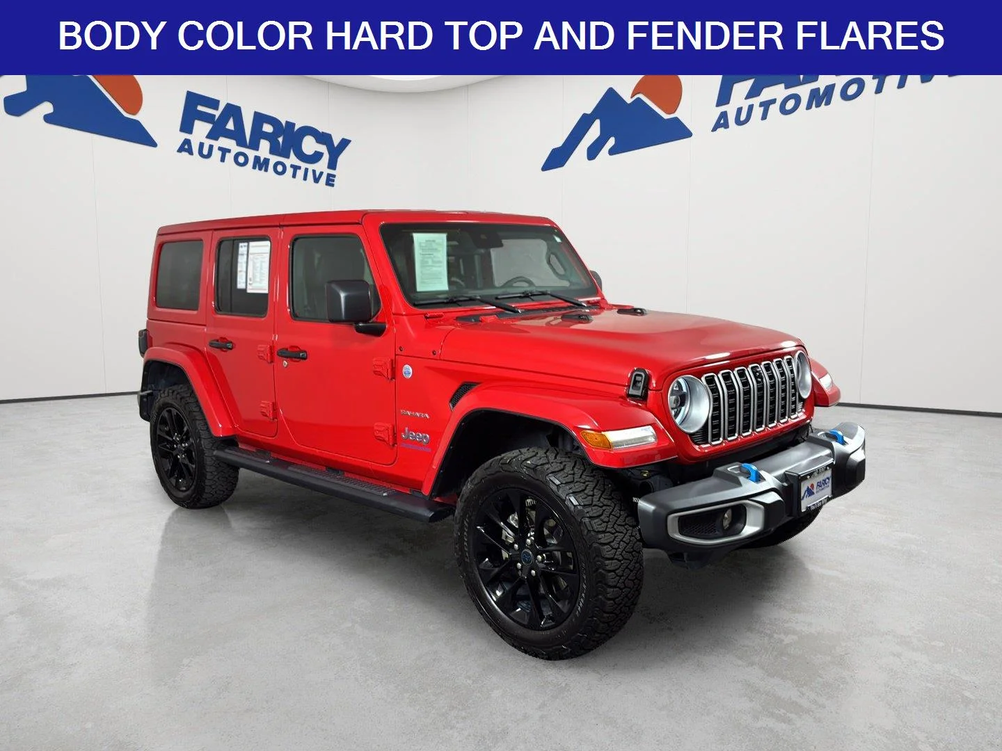 Used 2024 Firecracker Red Clearcoat Jeep Sahara image 2