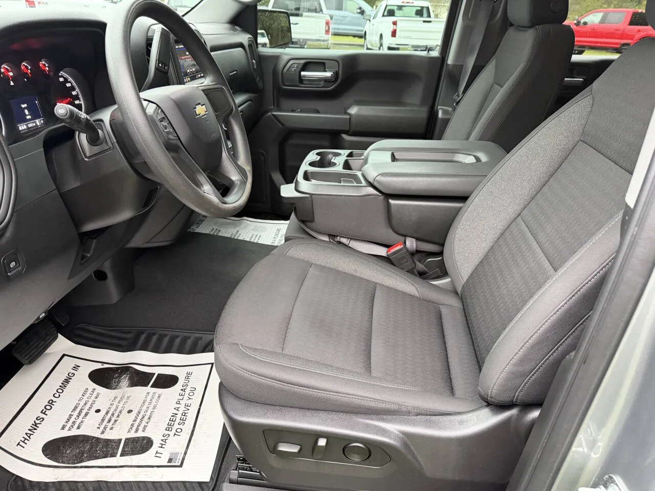 Used 2024 Gray Chevrolet Custom 4x2 4dr Crew Cab 5.8 ft. SB image 21