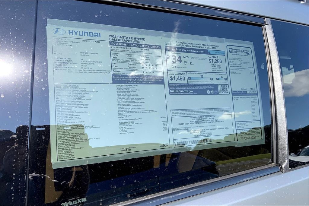 New 2026 Ecotronic Gray Matte Hyundai Calligraphy image 27