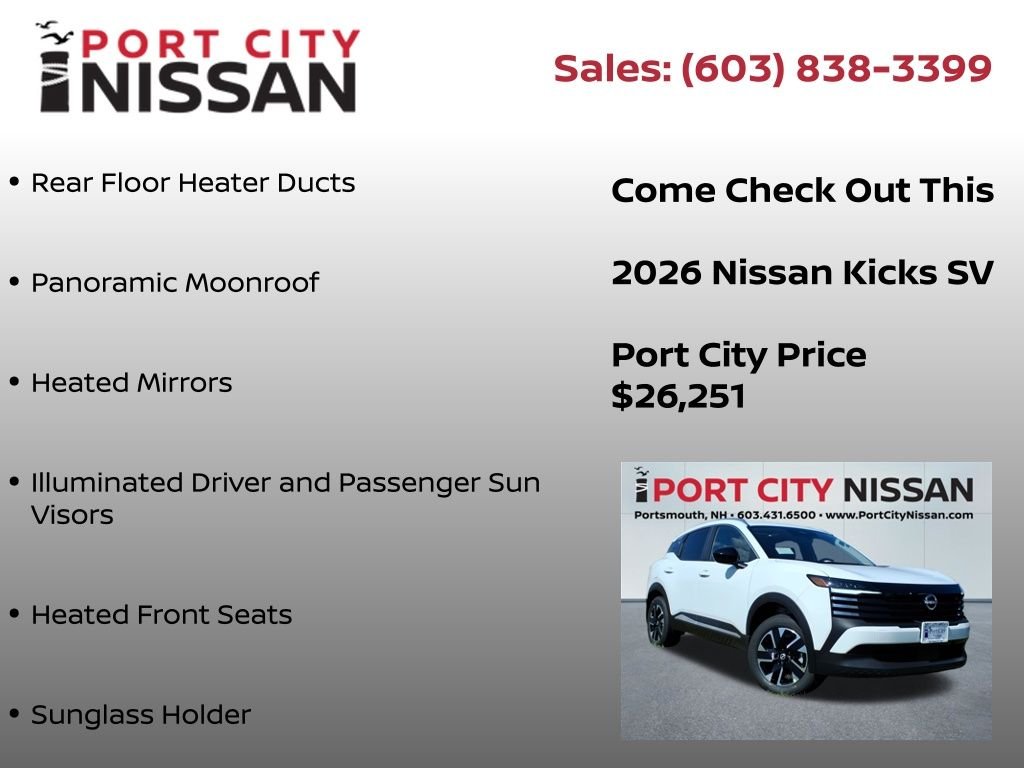 New 2026 Fresh Powder Nissan SV image 12