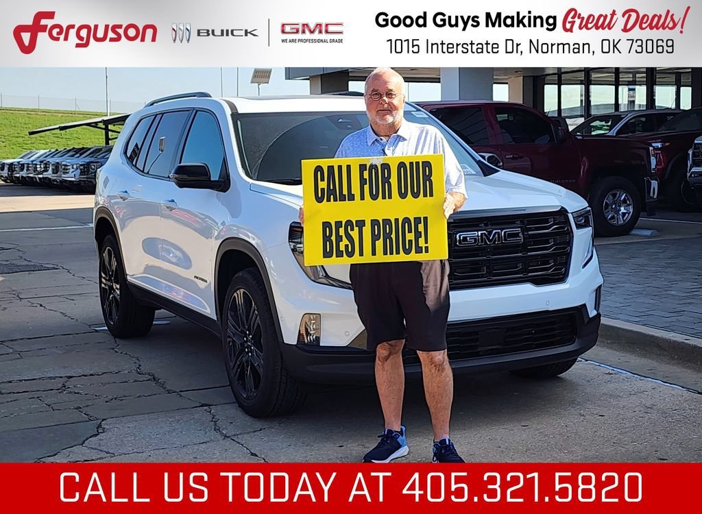 Summit White 2026 GMC Acadia SUV / Crossover Front-Wheel Drive 8-Speed Automatic