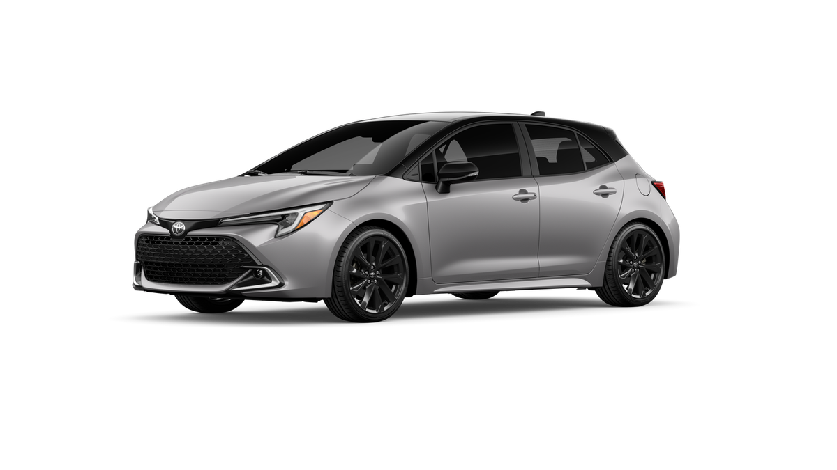 New 2027 Classic Silver Metallic with Black roof Toyota XSE image 2