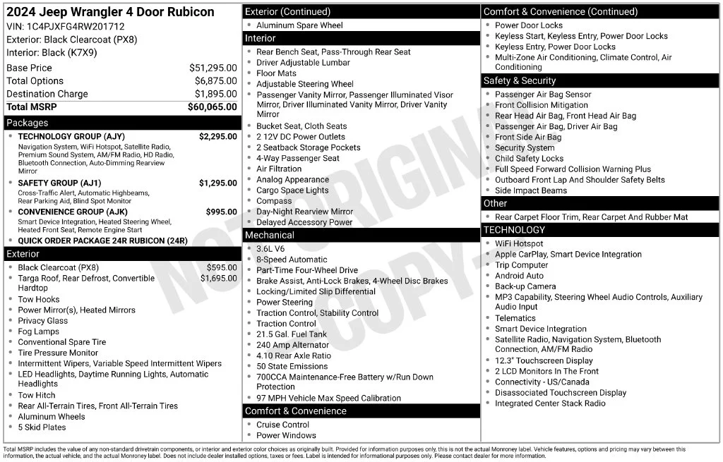 Used 2024 Black Jeep Rubicon image 46