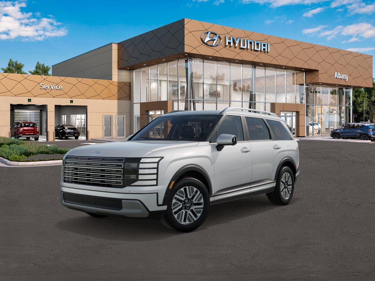 New 2026 White Hyundai SEL Premium 8P image 1