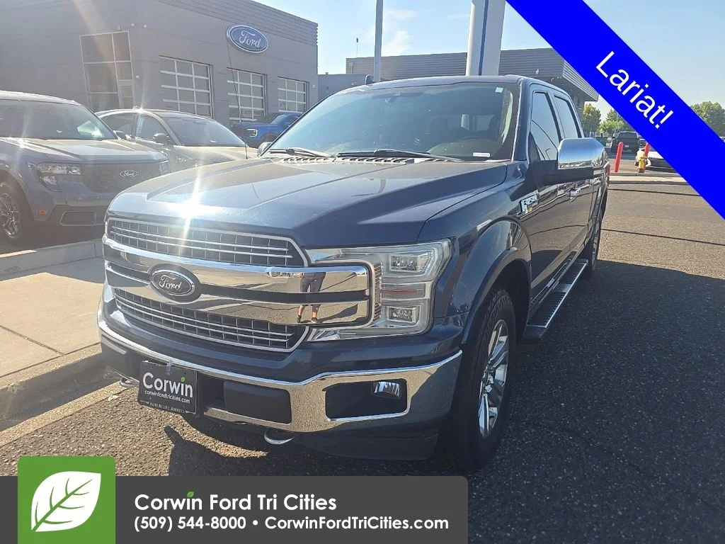 Used 2018 Blue Ford Lariat image 4