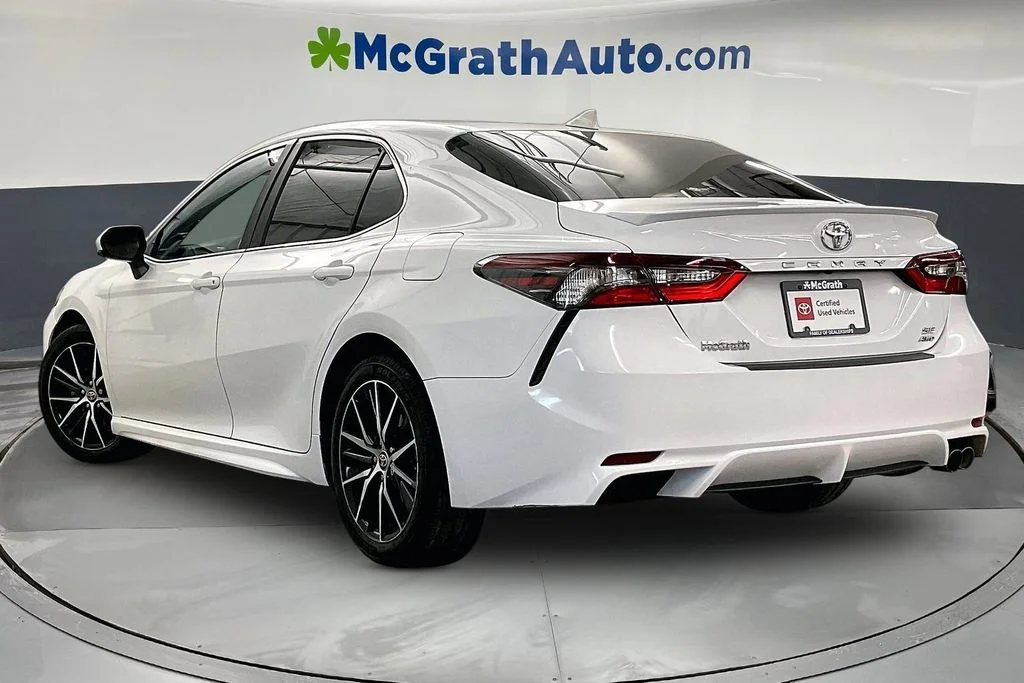 Certified Used 2021 White Toyota SE image 3