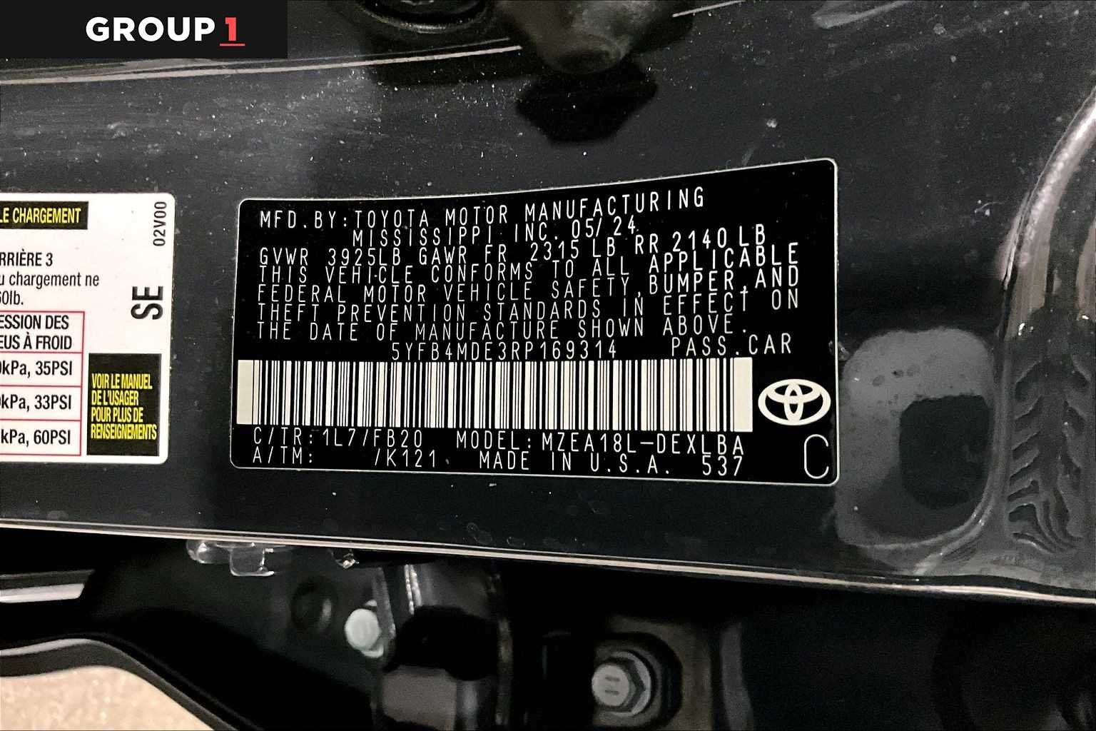 Certified Used 2024 Underground Toyota LE image 37