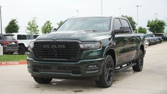 New 2026 Serrano-Green Metallic Exterior Paint RAM Laramie image 2