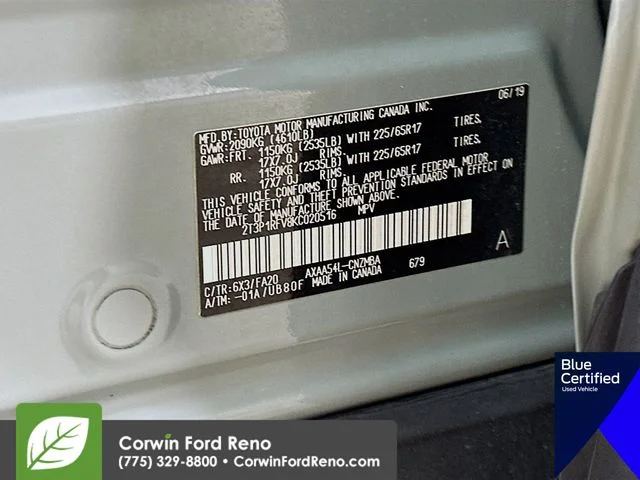 Certified Used 2019 Lunar Rock Toyota XLE image 33