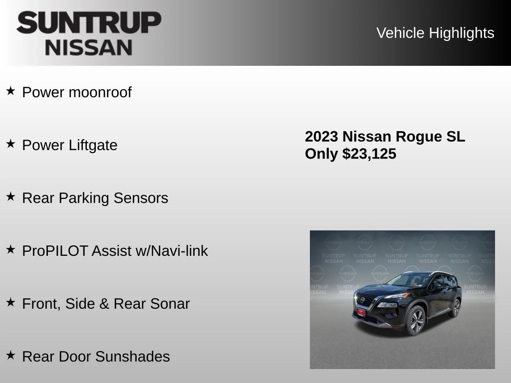 Used 2023 Black Nissan SL image 16