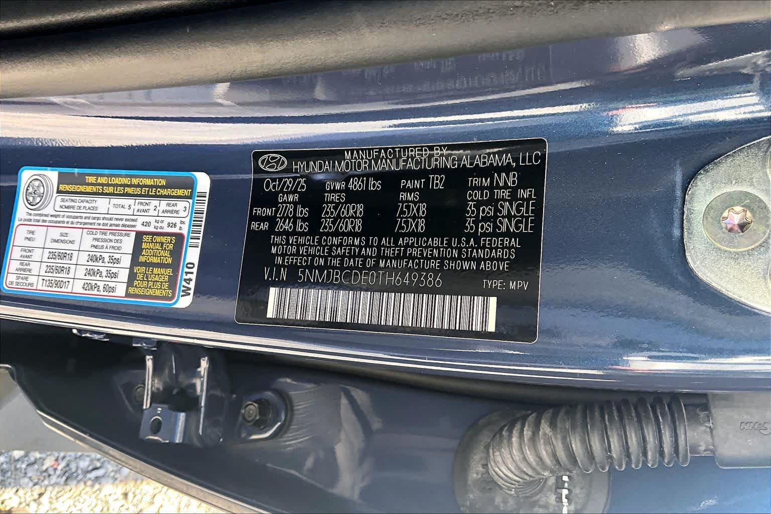 Used 2026 Atlantis Blue Hyundai SEL image 34