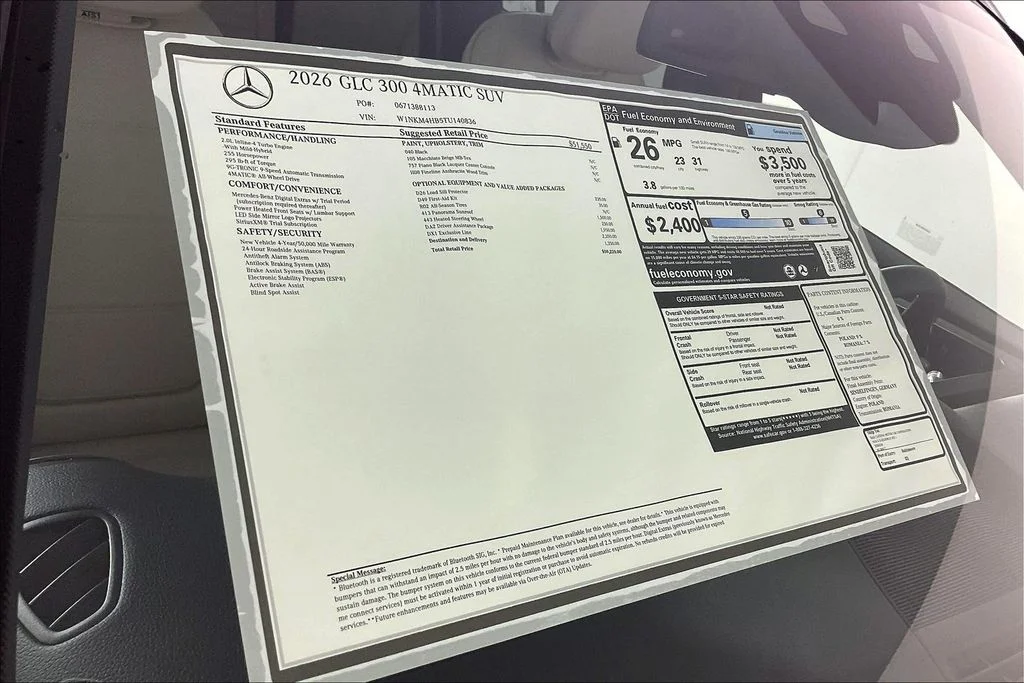 New 2026 Black Mercedes-Benz GLC 300 image 12