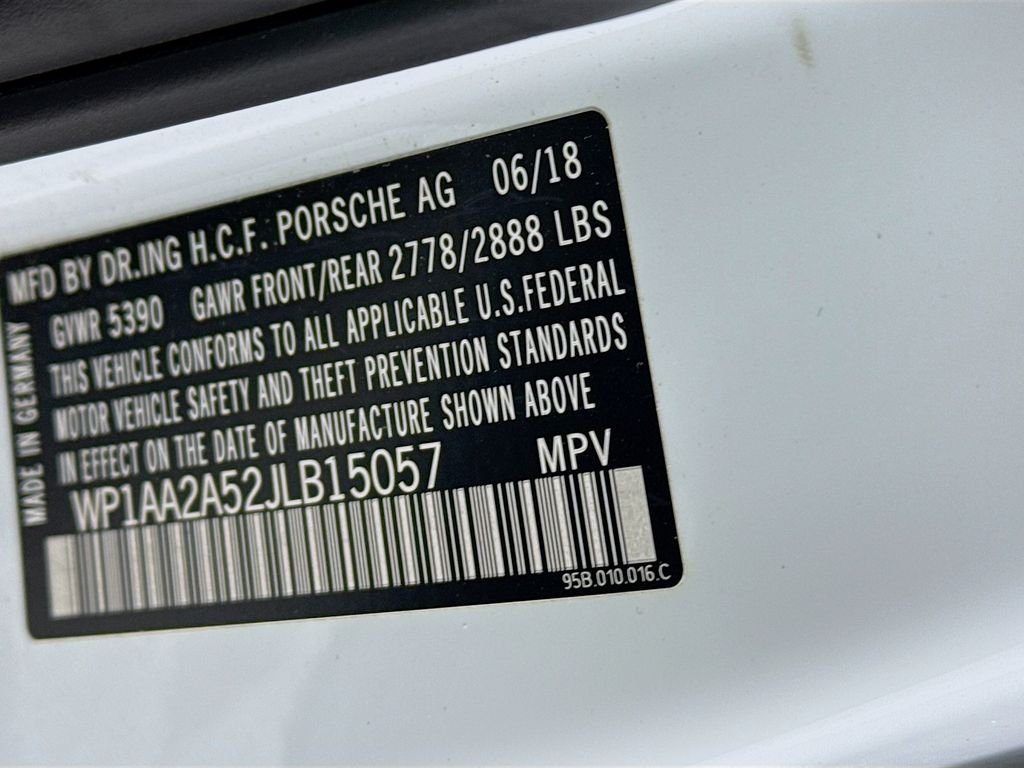 Certified Used 2018 White Porsche  image 33