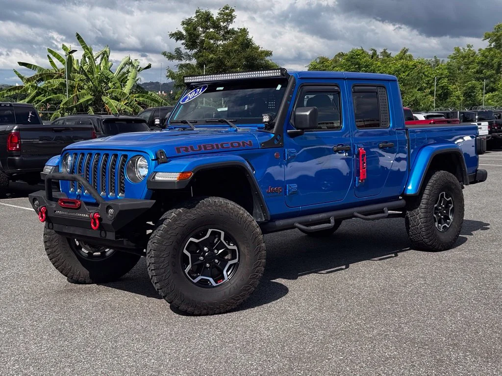 Used 2021 Blue Jeep Rubicon image 1