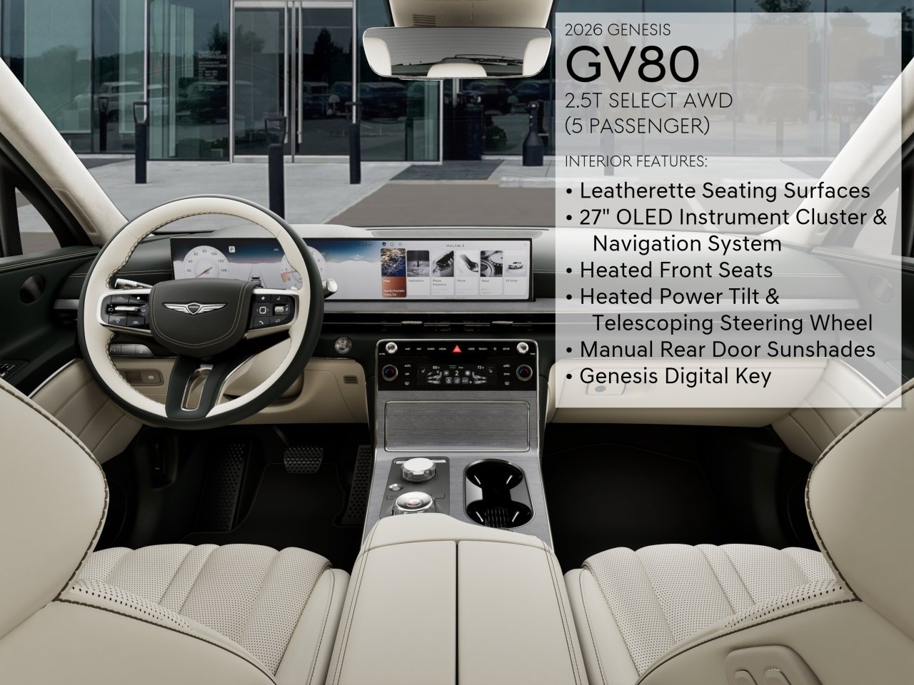 New 2026 White Genesis 2.5T SELECT image 17