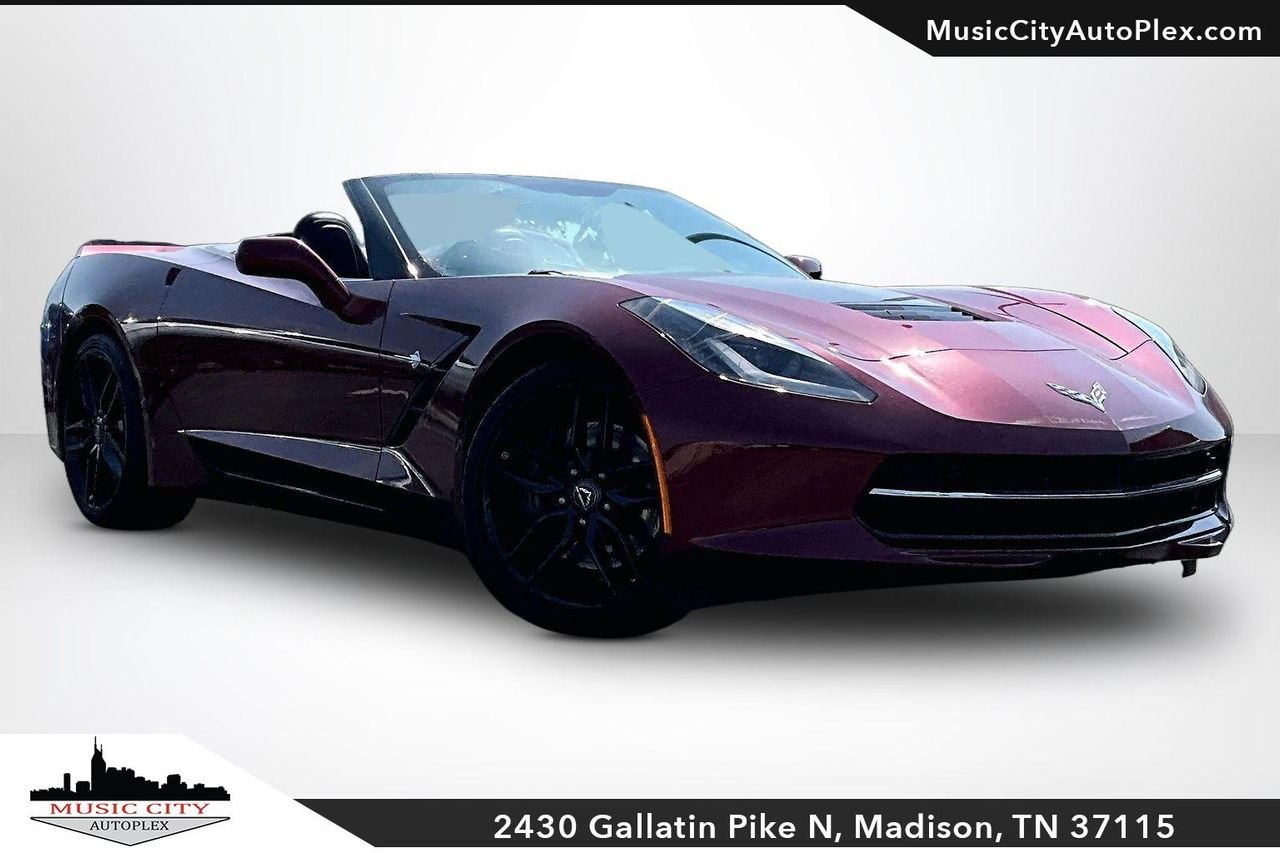 Used 2017 Long Beach Red Metallic Tintcoat Chevrolet Stingray Z51 image 1