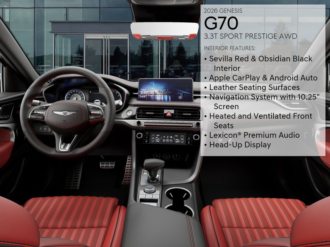 New 2026 Black Genesis 3.3T SPORT PRESTIGE image 17