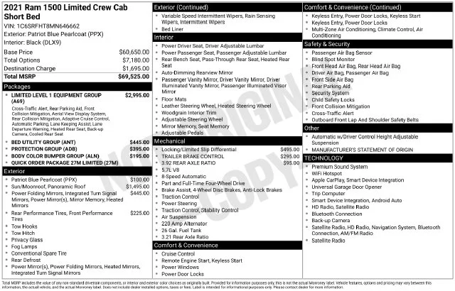 Used 2021 Blue Ram Limited image 9