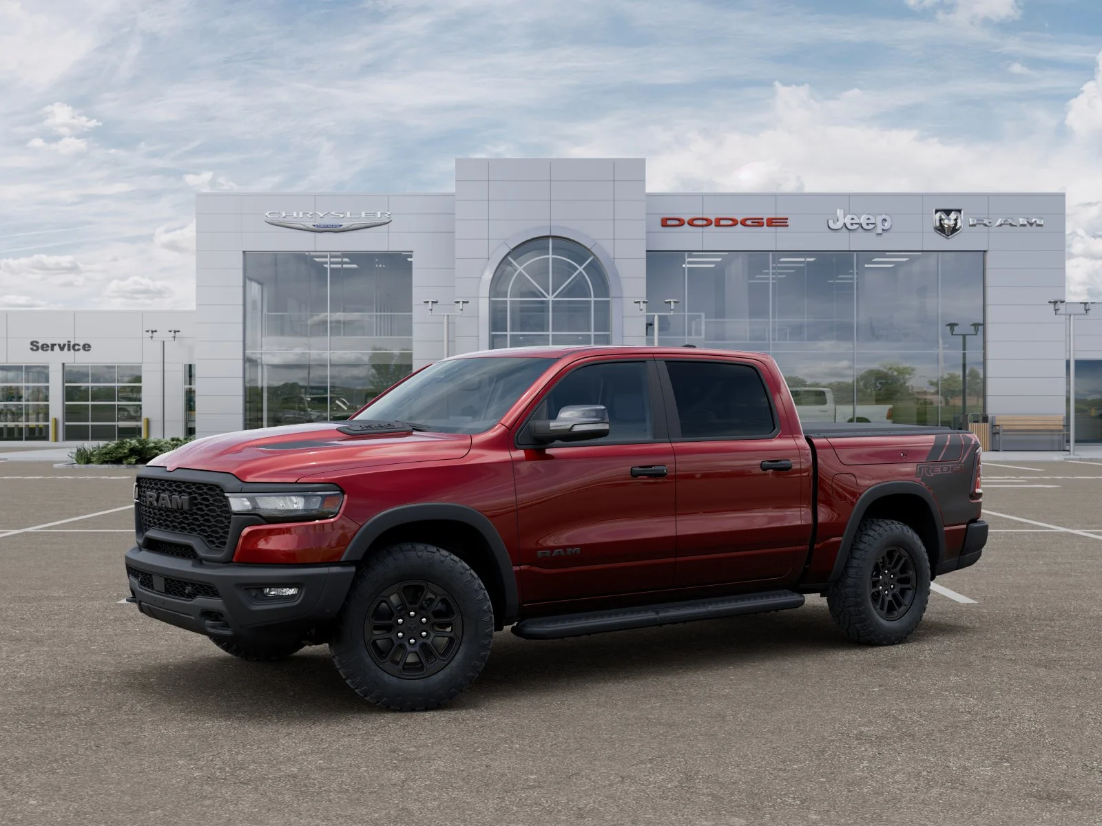 New 2026 Delmonico Red Pearl-Coat Exterior Paint RAM Rebel image 29