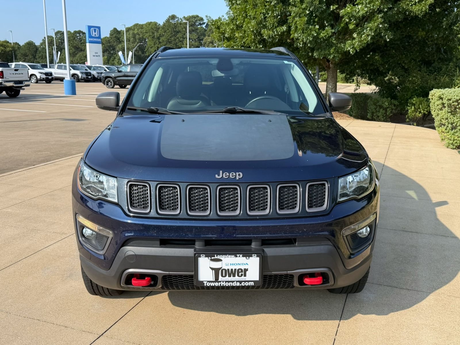 Used 2019 Jazz Blue Pearlcoat Jeep Trailhawk image 2