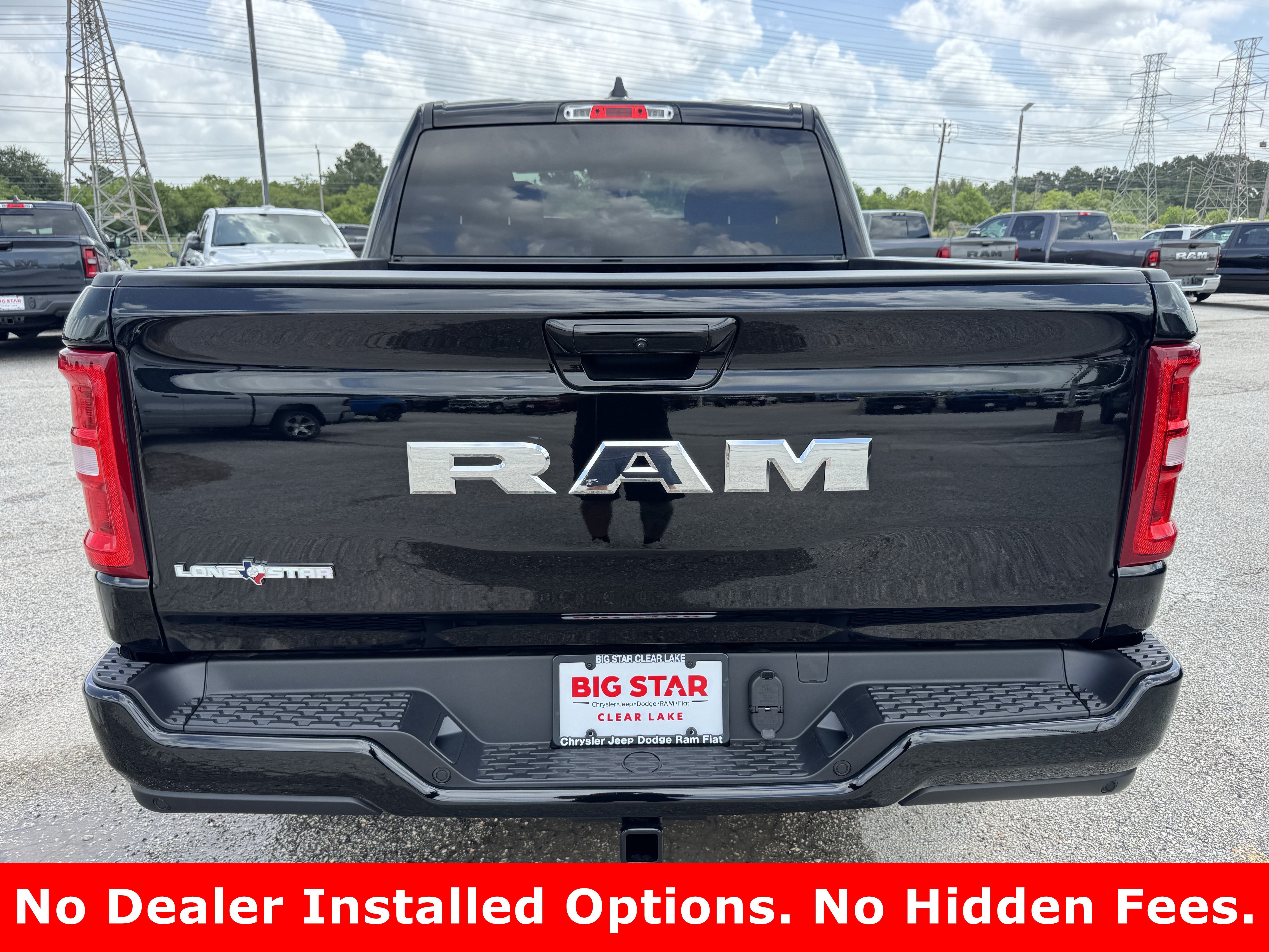New 2026 Diamond Black Crystal Pearl-Coat Exterior Paint RAM Lone Star image 6