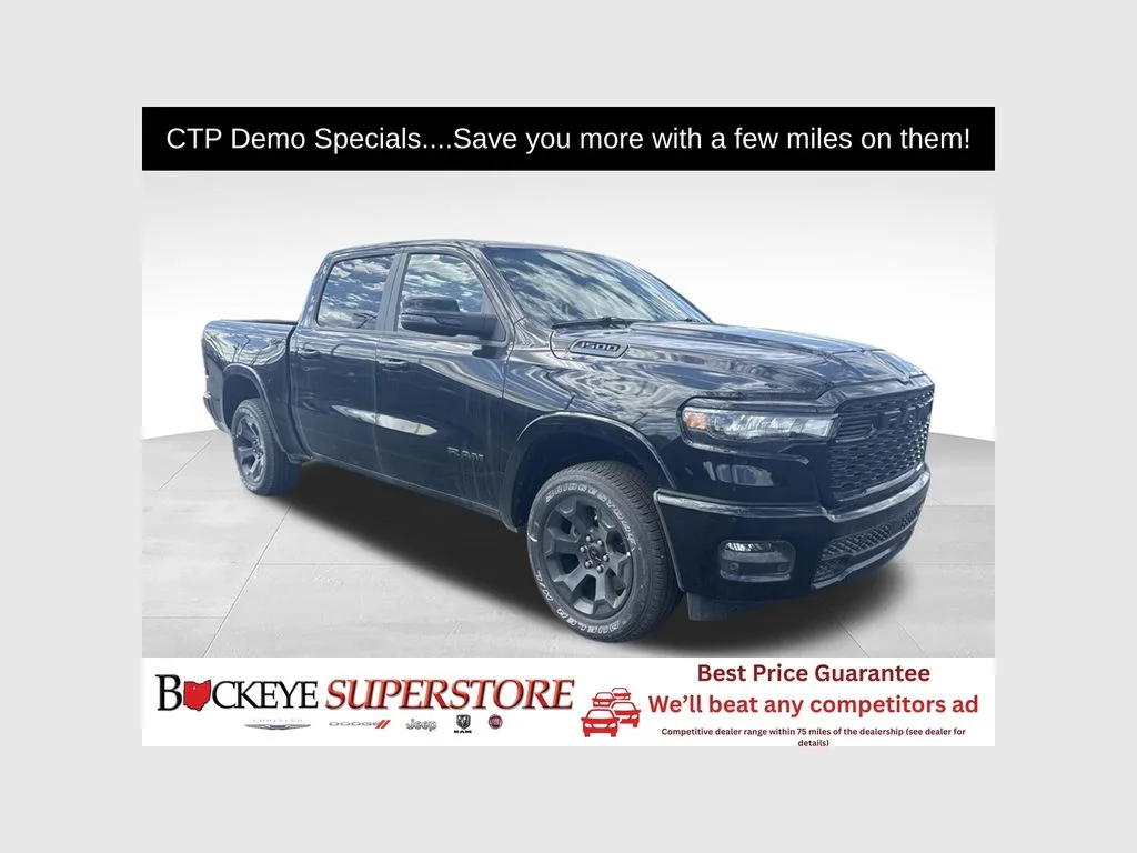 New 2026 Diamond Black Crystal Pearl-Coat Exterior Paint RAM BIG HORN image 1