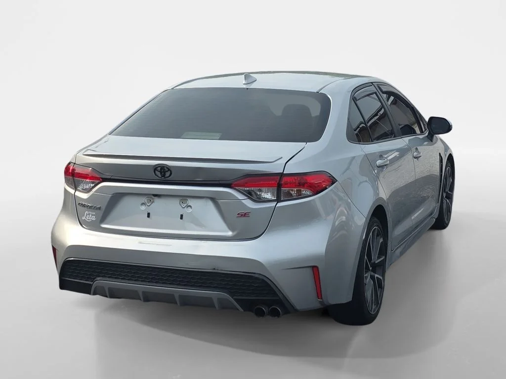 Used 2020 Classic Silver Metallic Toyota SE image 8