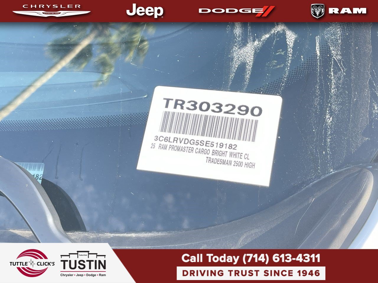 Used 2025 Bright White Clearcoat Ram Tradesman image 41