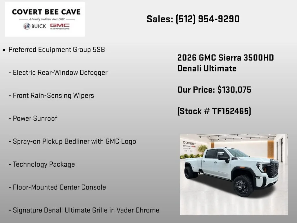 New 2026 Summit White GMC Denali Ultimate DRW image 13