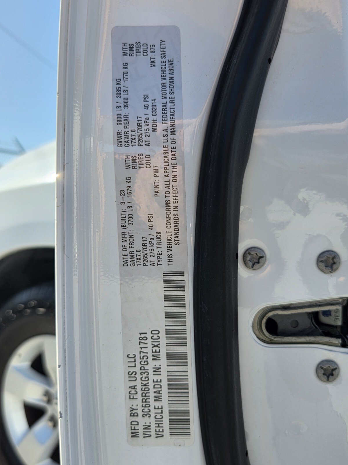 Used 2023 Bright White Clearcoat Ram Tradesman image 20
