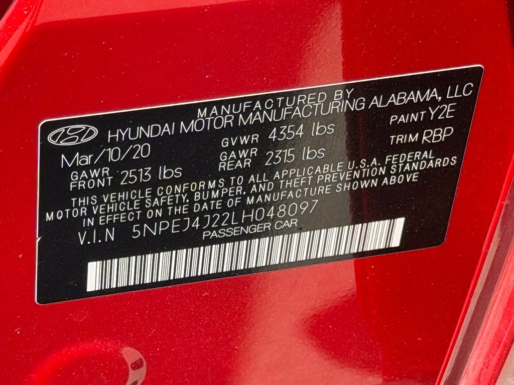 Used 2020 Red Hyundai SEL Plus image 40