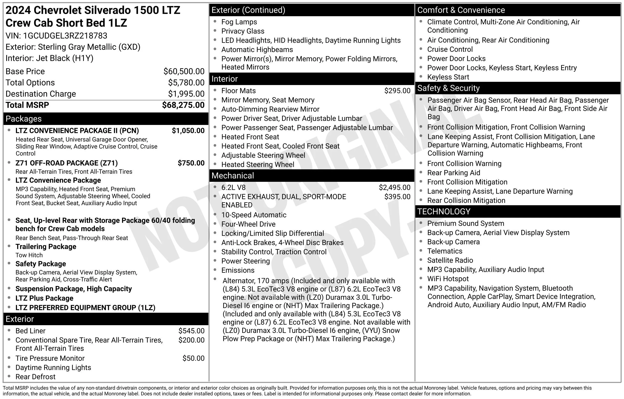 Used 2024 Sterling Gray Metallic Chevrolet LTZ image 44