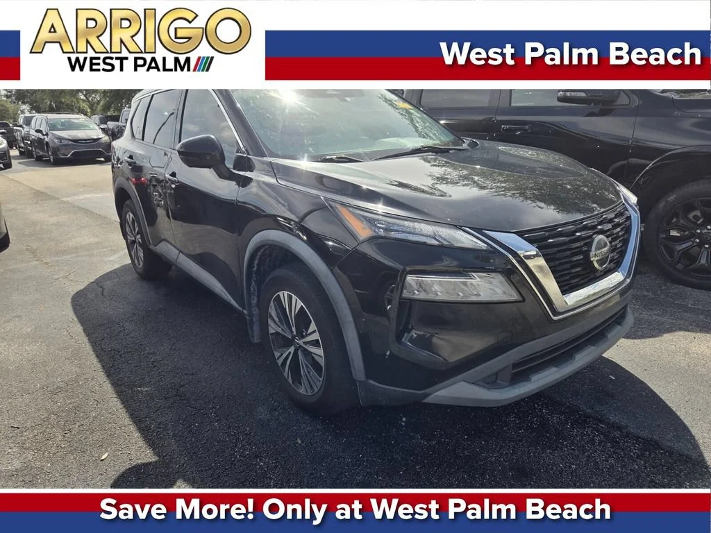 Used 2021 Super Black Nissan SV image 1