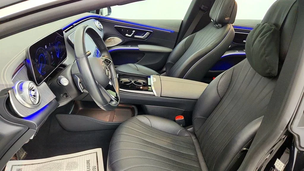 Used 2023 Black Mercedes-Benz EQS 450 4MATIC® Sedan w/ Massage Seats & Active Ambient Lighting image 19